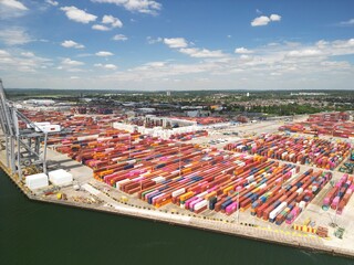 Aerial View Southampton Port Spring