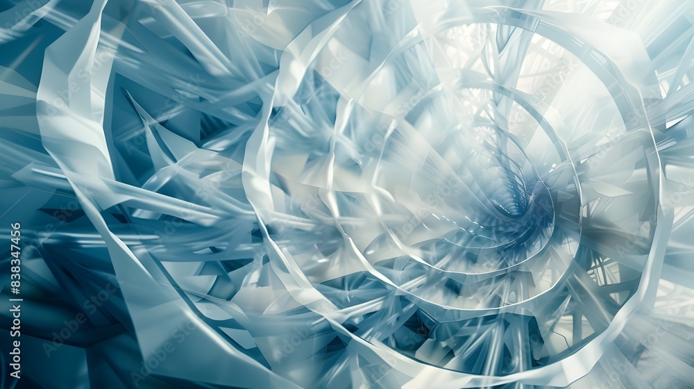 Poster Mesmerizing Kaleidoscopic Geometric Shapes in Dynamic Motion