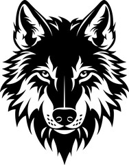 Obraz premium head wolf illustration