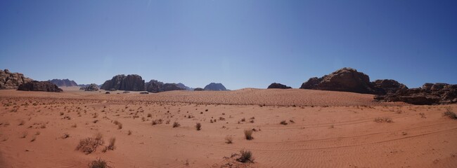 Wadi Rum desert landscape, Jordan