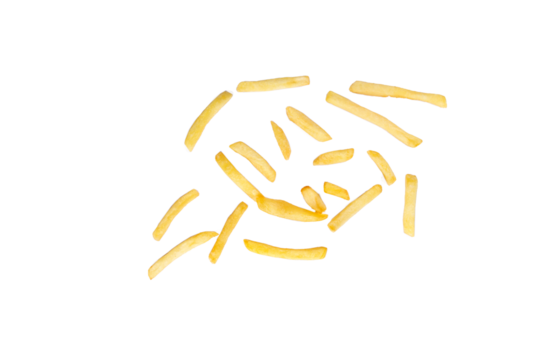 French fries. transparent