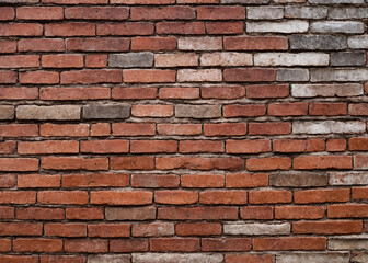 Fototapeta premium Old brick in the construction area. Generative AI