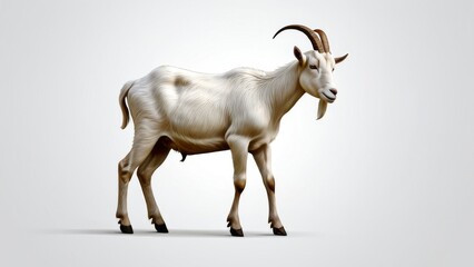 Fototapeta premium mountain goat on a rock