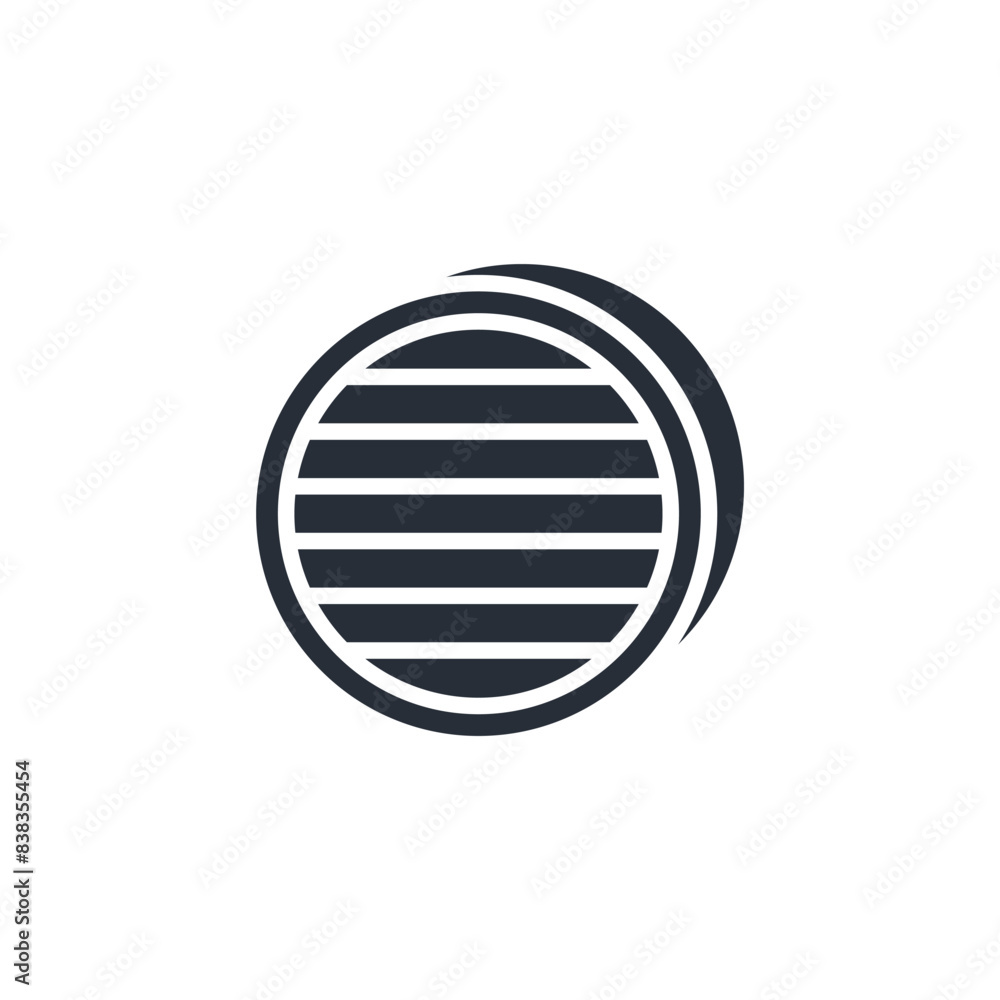 Poster latitude icon. vector.editable stroke.linear style sign for use web design,logo.symbol illustration.