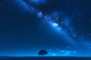 view of the starry sky at night