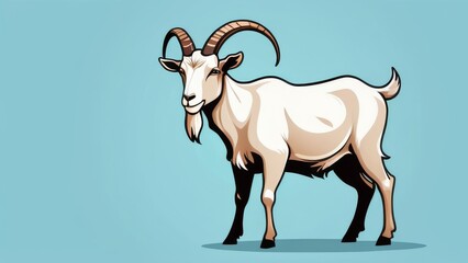 Fototapeta premium illustration of a goat