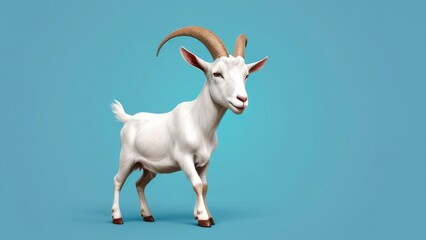 Obraz premium goat on the beach