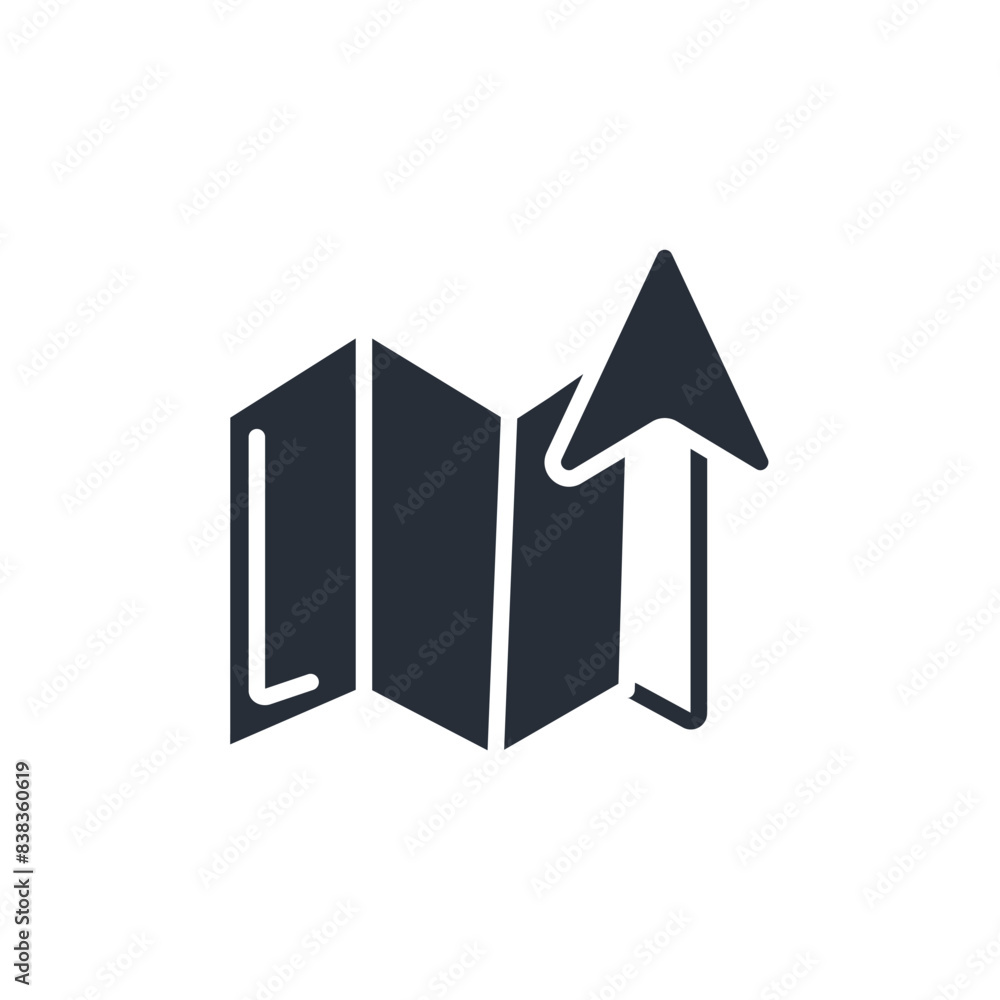 Poster navigate icon. vector.editable stroke.linear style sign for use web design,logo.symbol illustration.