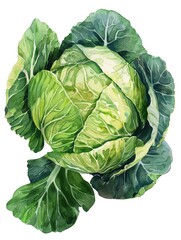Obraz premium cabbage isolated