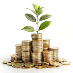 Making Your Money Grow on a White Background