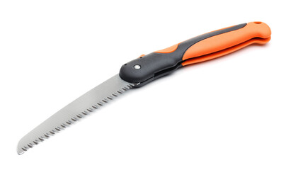 Folding hand pruning saw