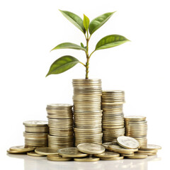 Making Your Money Grow on a White Background