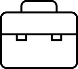 Briefcase line icon. Case icon set. Bag line icon vector .