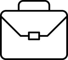 Briefcase line icon. Case icon set. Bag line icon vector .