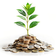 Making Your Money Grow on a White Background