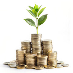 Making Your Money Grow on a White Background