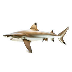 Fototapeta premium Great White Shark Predatory Marine Animal Isolated on transparent background