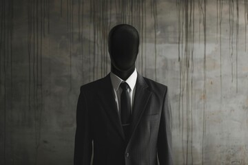 Obraz premium The simple concept of an introverted leader.