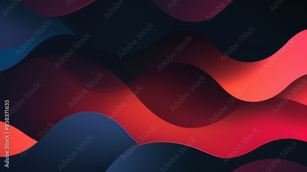 Poster sophisticated minimalist abstract background with dark gradients and red textures
