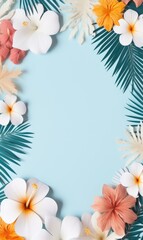 Summer background: a vibrant and inviting banner with copy space, capturing the essence of the sunny season with bright colors and cheerful imagery.