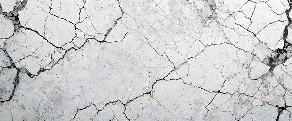 Obraz premium Image of a concrete wall surface that is cracked from shrinkage of the plaster.