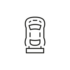 Retro racing game icon. Simple retro racing game icon for social media, app, and web design. Vector illustration