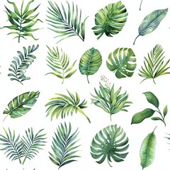 Whimsical Watercolor Floral Pattern for Wedding Decor Generative AI