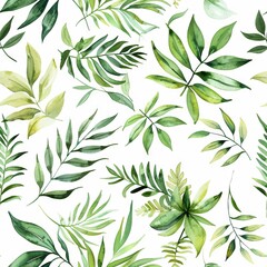 Whimsical Watercolor Floral Pattern for Wedding Decor Generative AI