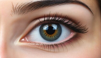 female eye isolated