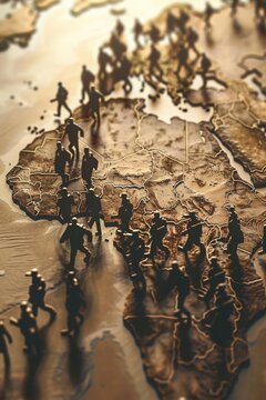 The process of decolonization after World War II