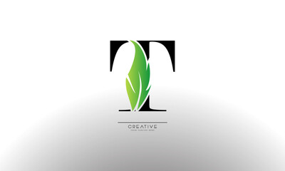 Letter U eco leaf logo icon design template elements. Vector color sign
