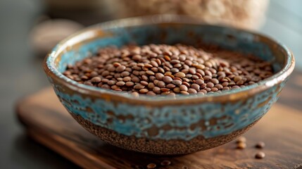 Vibrant Lentils Product Shot for Healthy Recipes Generative AI