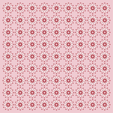 Flowers patttern with white and red. You can adjust the colors and background
