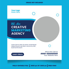 Digital Marketing Social Media Post Template