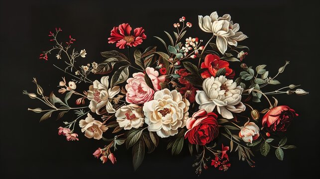 Black floral outlet
