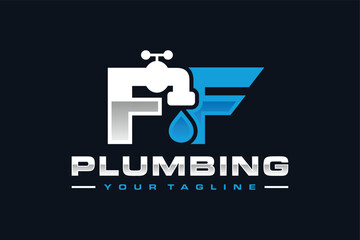 initial FF plumbing logo
