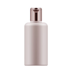 blank bottle Skincare makeup product generic packaging mockup product shot for design layout, rose gold cap