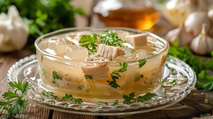 Delicious Homemade Chicken Soup Generative AI