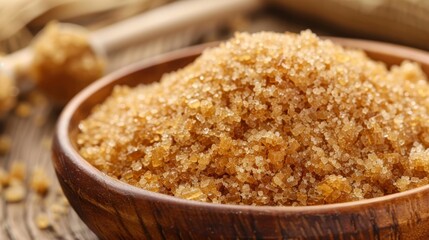 Stylish Brown Sugar Background for Food Styling Generative AI