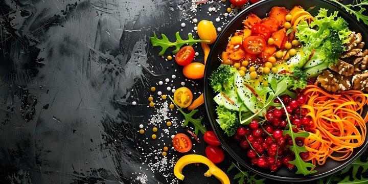 Personalized vegan nutrition plan to boost immunity with balanced nutritious foods. Concept Plant-based Diet, Immune-Boosting, Nutritious Foods, Balanced Meals, Vegan Nutrition