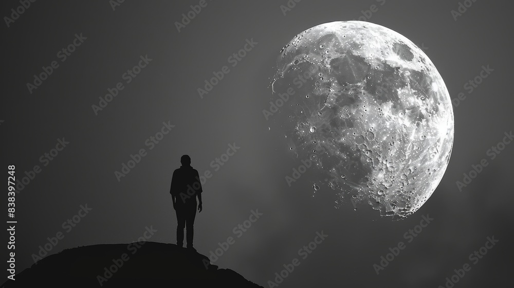 Poster cosmic dreamscape for space enthusiasts generative ai
