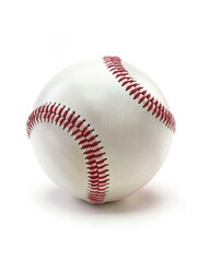 baseball isolated on white background, generate ai hyper realistic 