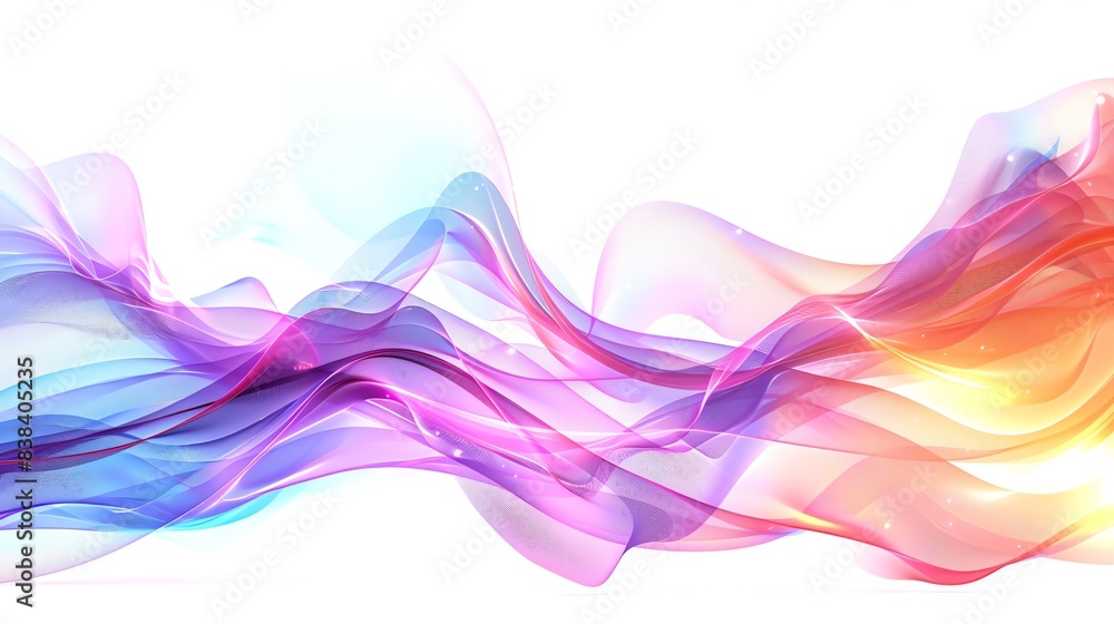 Poster a vibrant, abstract background featuring swirling and colorful waves creating a dynamic visual effec