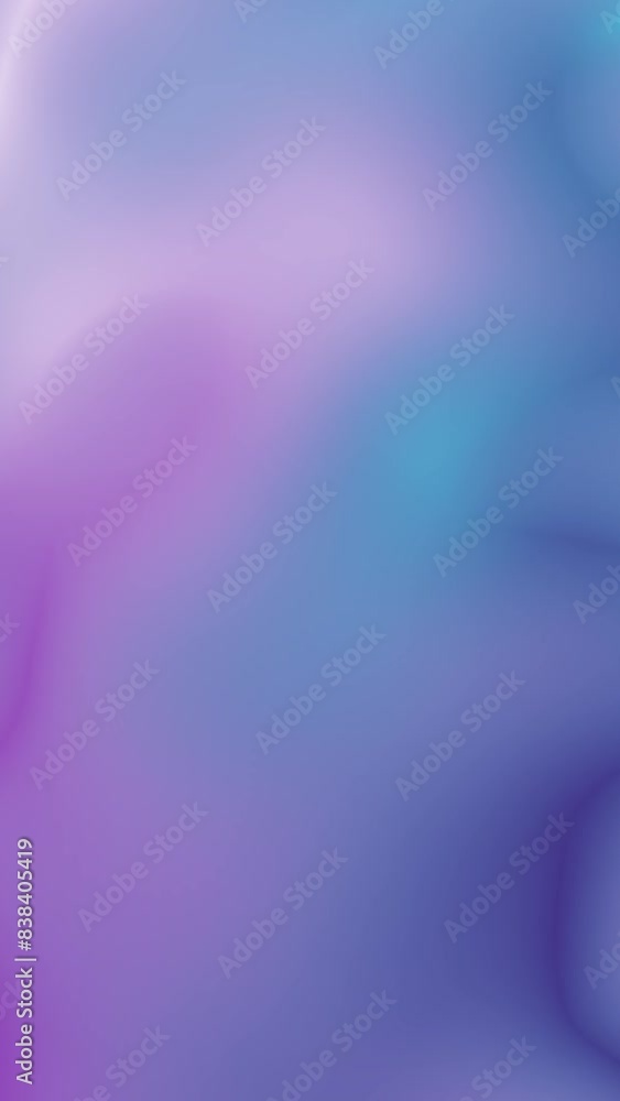 Wall mural gradient smooth color background. vertical video. 3d animation.