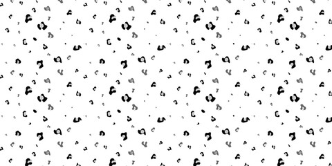 Scrapbooking Animal Leopard Cheetah Fur Black and White Scrapbook Background