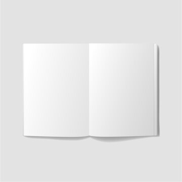 realistic notebook with shadow