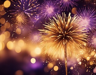 Obraz premium fireworks on the night sky