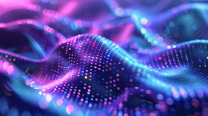 Naklejka premium wave blue future background design