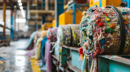 Naklejka premium A pile of clothes with a variety of colors and patterns