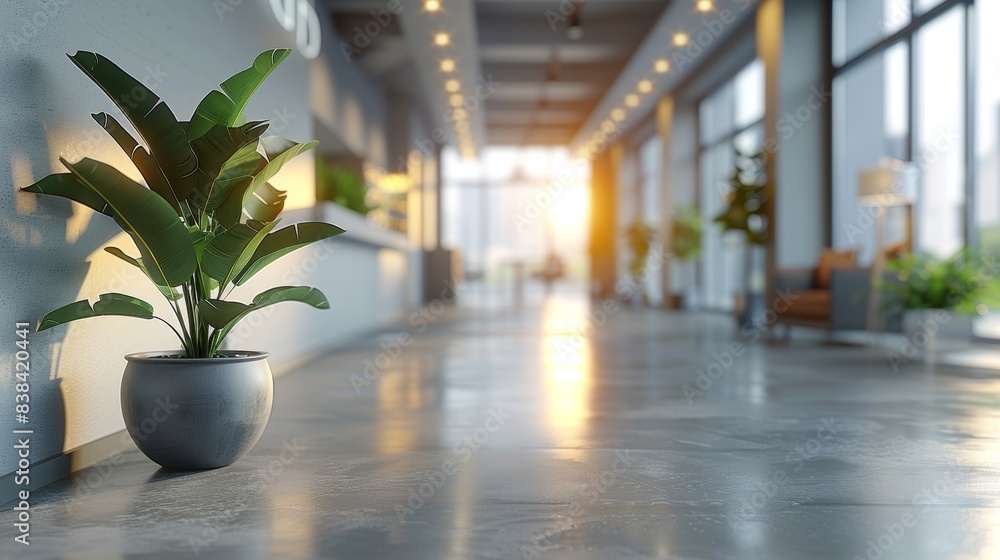 Poster modern office background for presentations generative ai